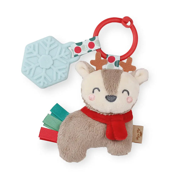 Itzy Pal Plush + Teether - Holiday Reindeer