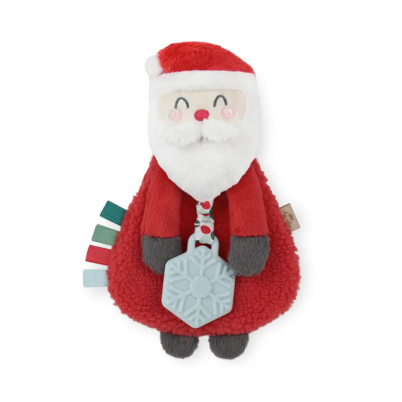 Holiday Santa Lovey Plush + Teether Toy