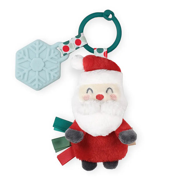 Itzy Pal Plush + Teether - Holiday Santa