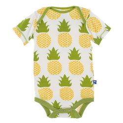 Short Sleeve One Piece - Natural Pineapple