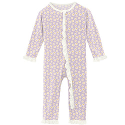 Ruffle Coverall - Thistle Chamomile