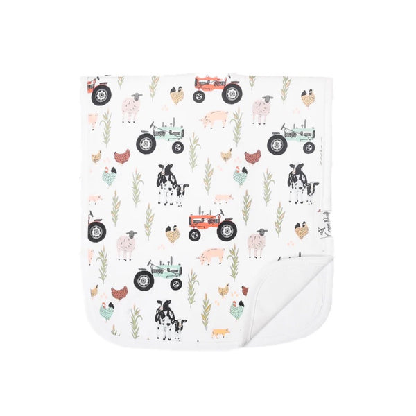 Farm Print (Jo) Burp Cloth