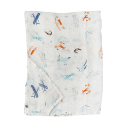 Muslin Swaddle Blanket - Born to Fly