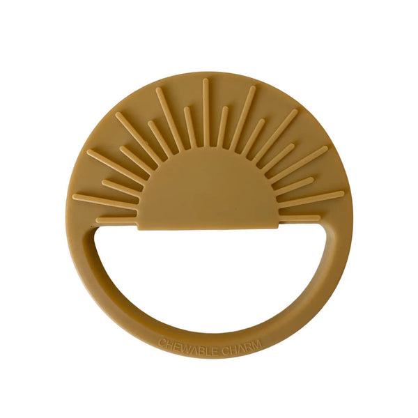 Sun Silicone Teether - Mustard