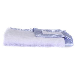 Satin Border Lush Mini Blanket - Lavender