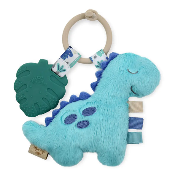 Itzy Pal Plush + Teether - Dino