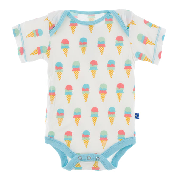 Short Sleeve One Piece - Ice Cream