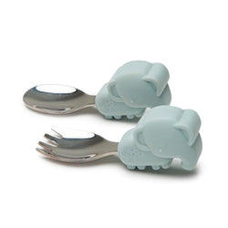 Born to be Wild Learning Spoon / Fork Set - Elephant