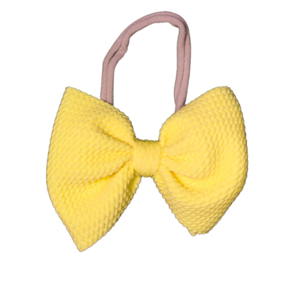 Lemon Skinny Bow (One Size)