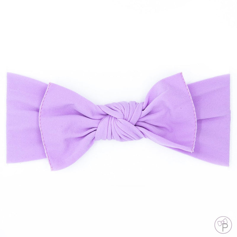 purple baby bow