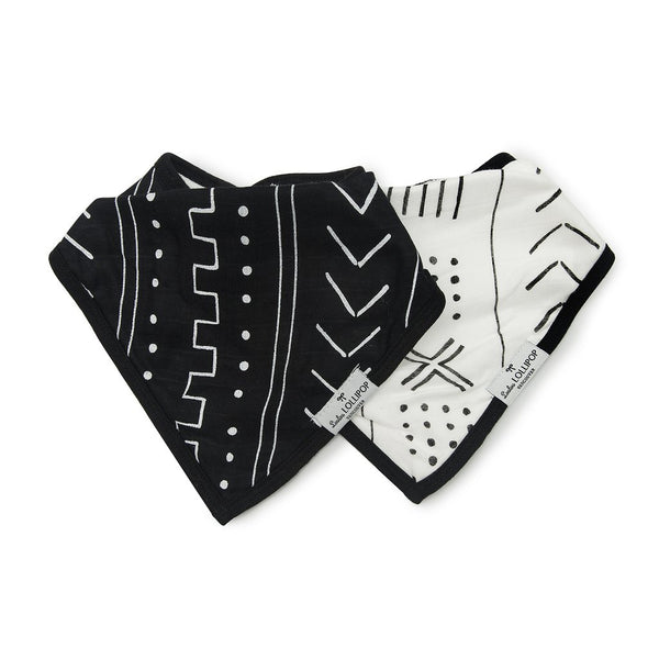 Bandana Bib Set Mudcloth