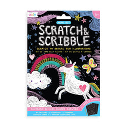 Ooly Funtastic Friends Scratch & Scribble Mini Art Kit