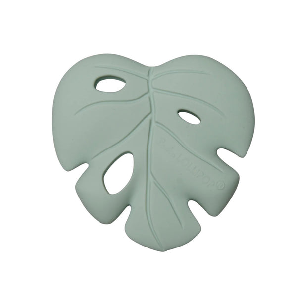 Monstera Silicone Teether - Seafoam