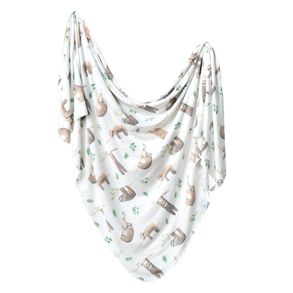 Knit Swaddle Blanket - Noah (Sloth)