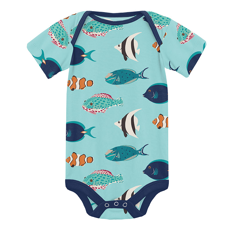 Short Sleeve One Piece - Tropical Fish