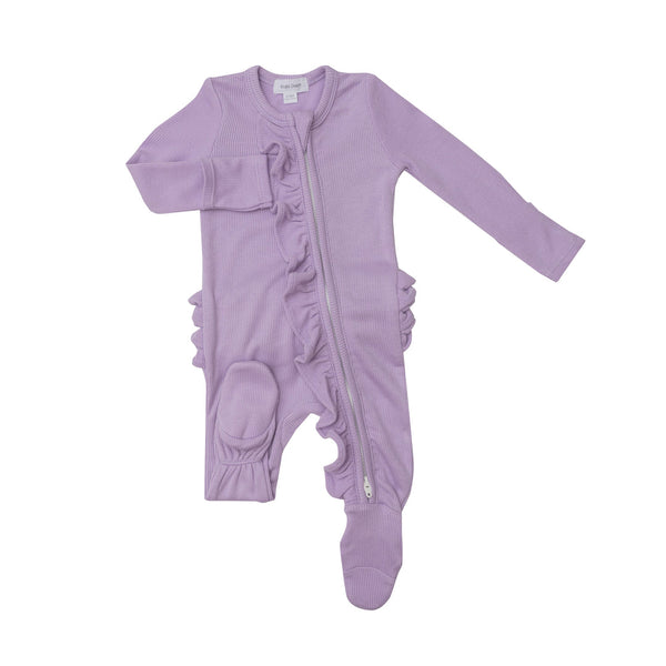 Ruffle Thermal Footie - Orchid Bloom