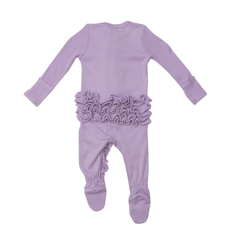 Ruffle Thermal Footie - Orchid Bloom