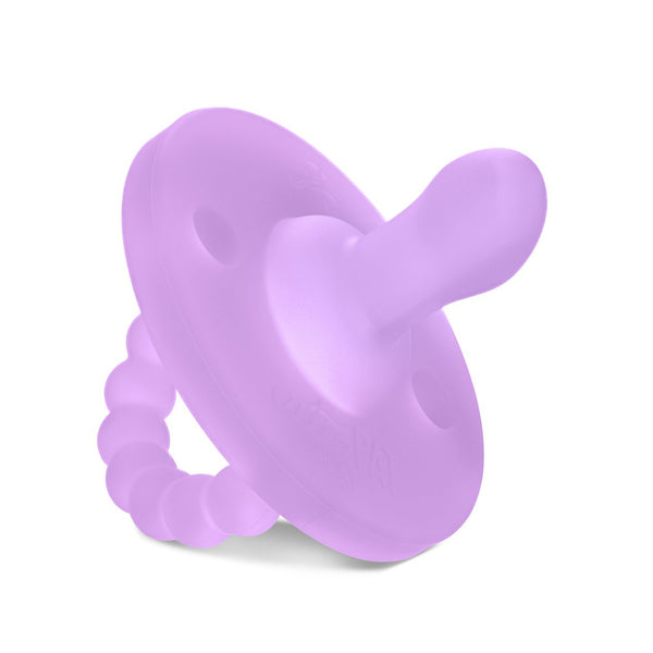 Cutie PAT Pacifier (Flat) Orchid Clear