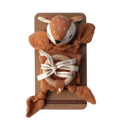 Organic Fawn Deer Lovey Blanket - Main Image