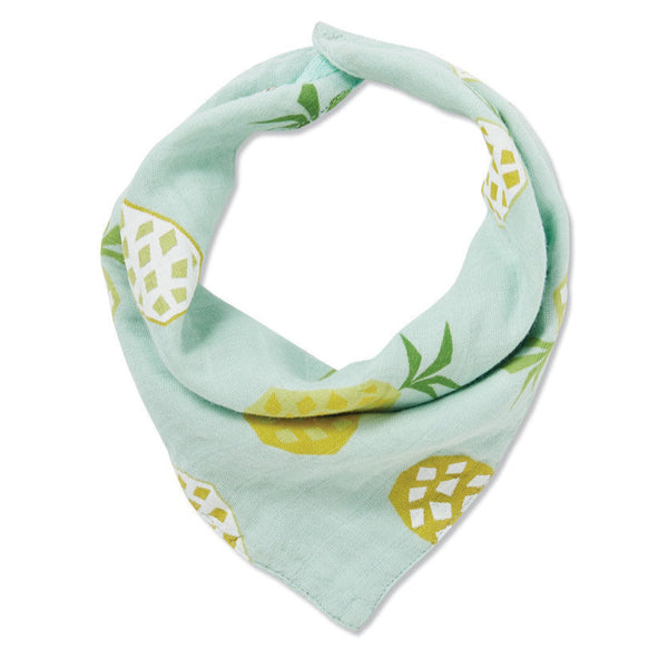 Muslin Bandana Bib - Pineapple