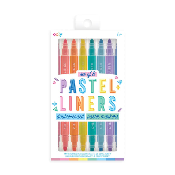 Ooly Pastel Liners Dual Tip Markers