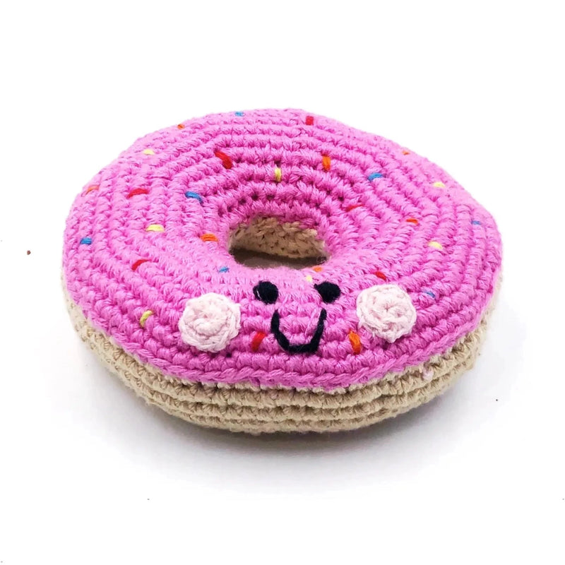 Friendly Donut Rattle - Pink