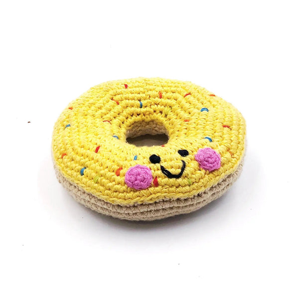 Friendly Donut Rattle - Yellow