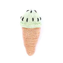 Pistachio Ice Cream Cone Rattle