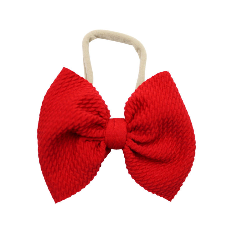Red Skinny Bow (One Size)