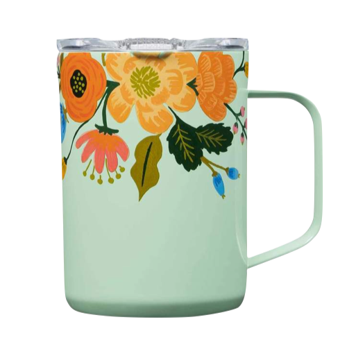 Corkcicle Coffee Mug - Mint Floral