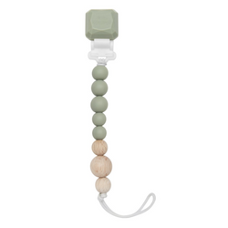 Colour Pop Pacifier Clip - Silver Sage