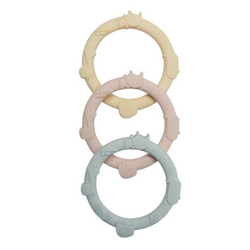 Wild Teething Ring Set - Pastel