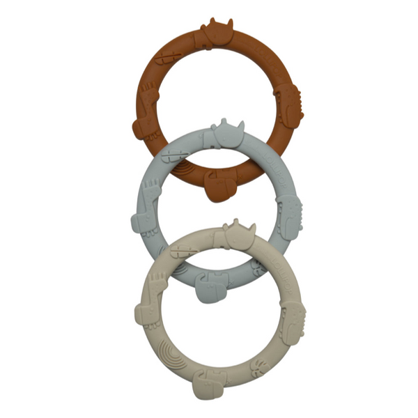 Wild Teething Ring Set - Ginger Honey