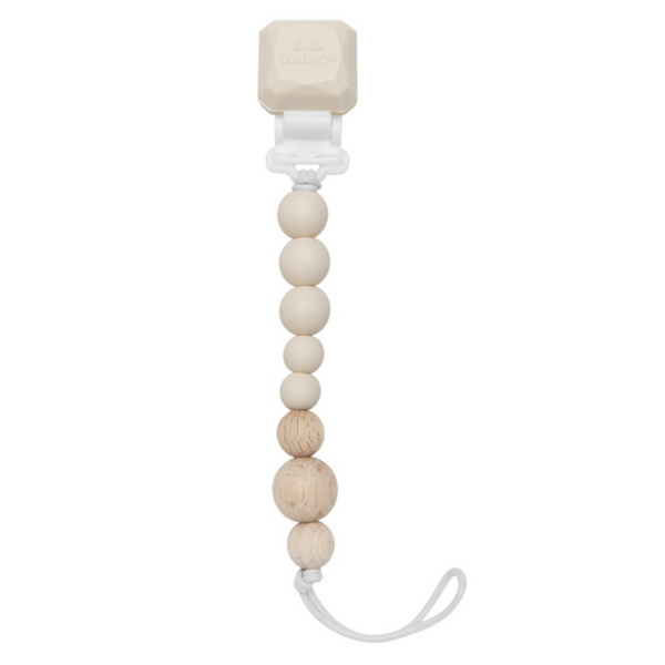 Colour Pop Pacifier Clip - Coconut Milk