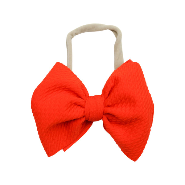 Tangerine Skinny Bow (One Size)