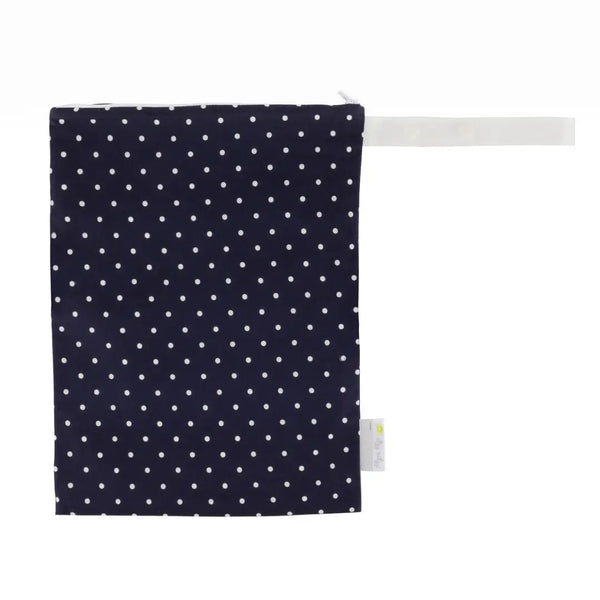 Travel Happens Medium Wet Bag - Nautical Navy Dots