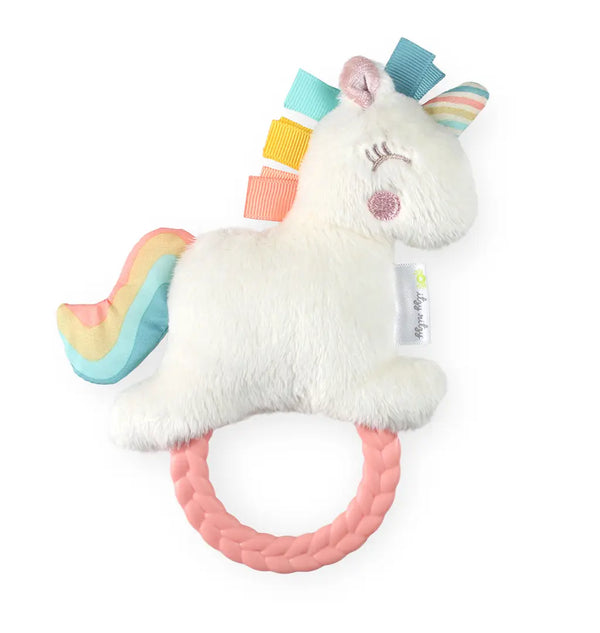 Unicorn Rattle Pal Plush with Teether