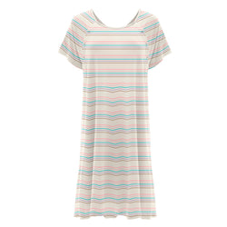 Women's Bamboo Hospital Gown - Cupcake Stripe