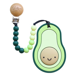 Avocado Teether with Clip