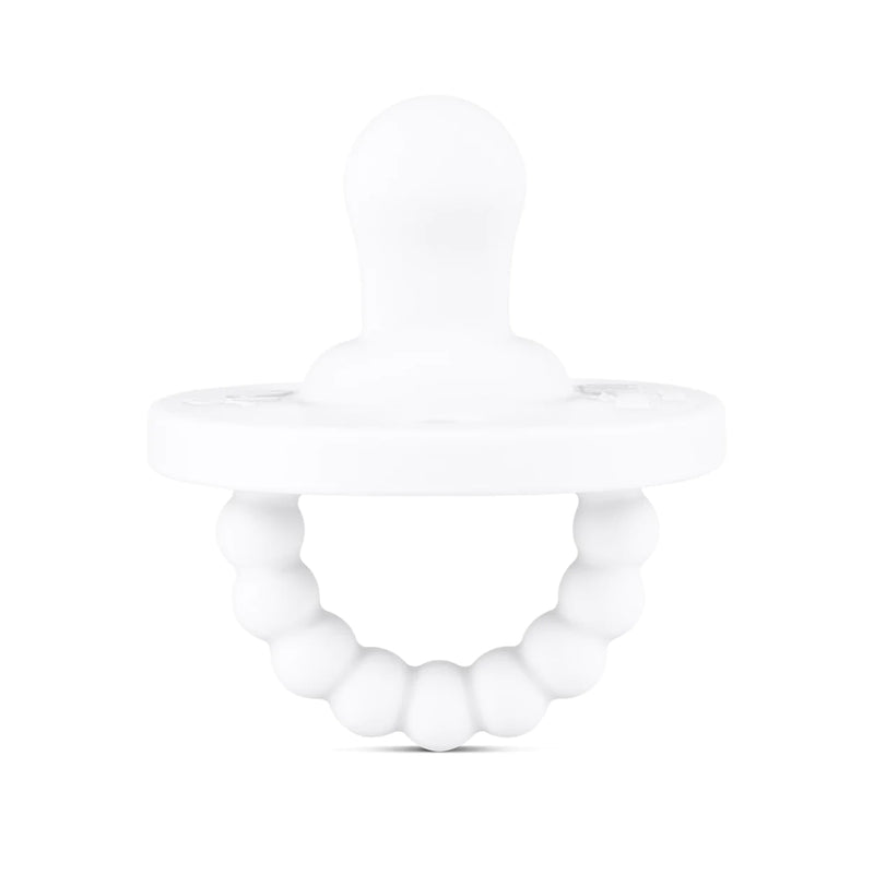 Cutie PAT Pacifier (Flat) White