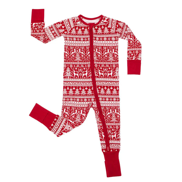 Little Sleepies Reindeer Cheer Bamboo Zippy