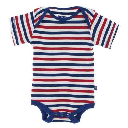 Short Sleeve One Piece - USA Stripe