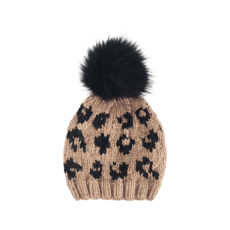 Knit Cheetah Hat