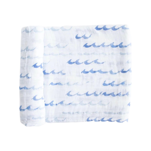 Muslin Swaddle Blanket - High Tide