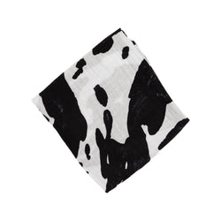 Cow Print Muslin Swaddle Blanket