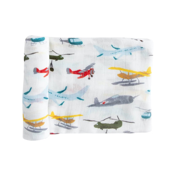 Deluxe Muslin Swaddle Blanket - Air Show