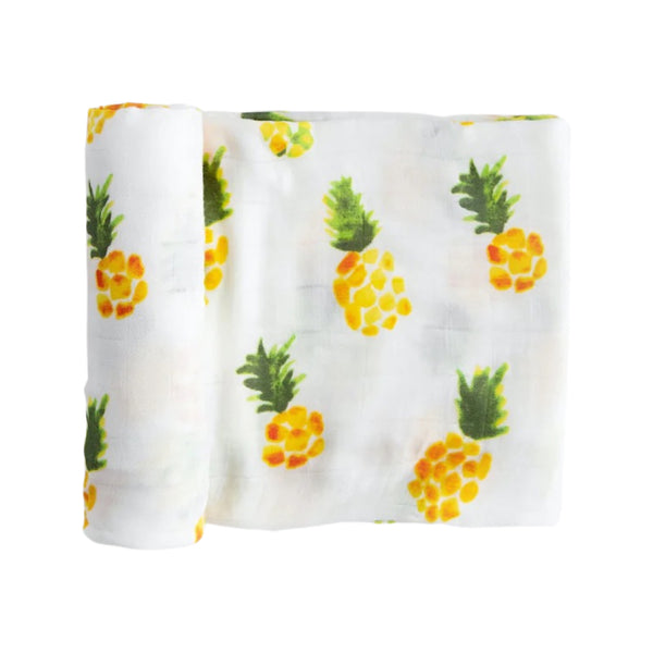 Deluxe Muslin Swaddle Blanket - Pineapple