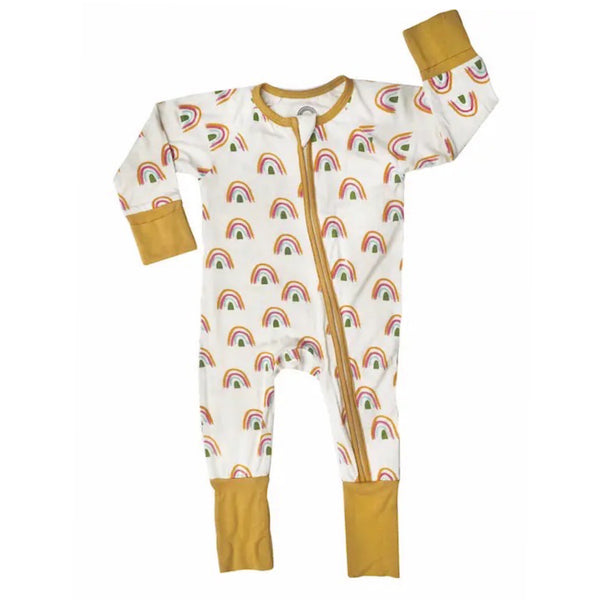 Rainbow Convertible Bamboo Zippy Pajama