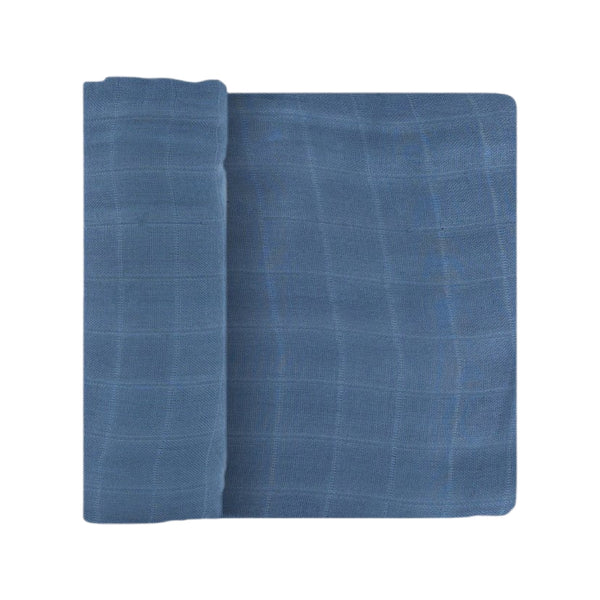 Deluxe Muslin Swaddle Blanket - Blue Dusk