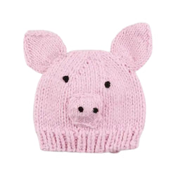 Knit Pig Hat